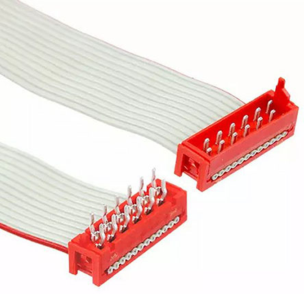 TE Connectivity Micro-MaTch Series Flat Ribbon Cable, 12-Way, 1.27mm Pitch, 200.5mm Length, Micro-MaTch IDC to