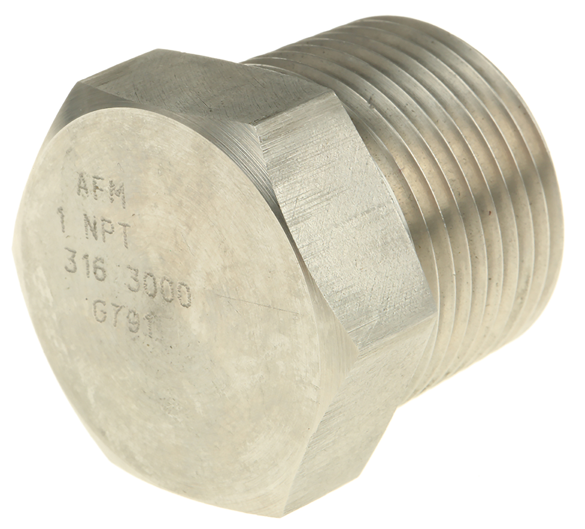 RS PRO Stainless Steel Pipe Fitting Hexagon Plug, Male NPT 1in