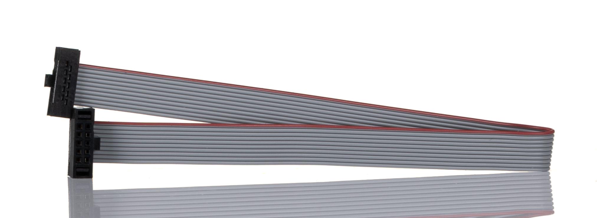Samtec FFSD Series Flat Ribbon Cable, 10-Way, 1.27mm Pitch, 150mm Length, Tiger Eye IDC to Tiger Eye IDC