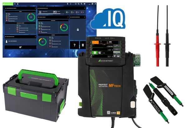 Gossen Metrawatt PROFiTEST MF TECH Starter-Set Multifunction Tester Set, 600V , Earth Resistance Measurement With USB