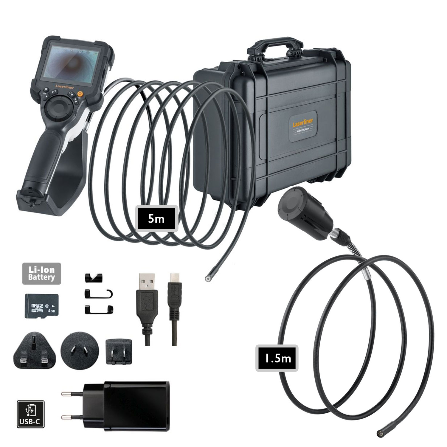 Protimeter 092.928B 7.9mm probe Inspection Camera, 5m Probe Length, 640 x 480pixels Resolution, LED Illumination