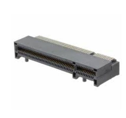 Samtec Edge Connector, Through Hole Mount, 164-Contacts, 1mm Pitch, 2-Row
