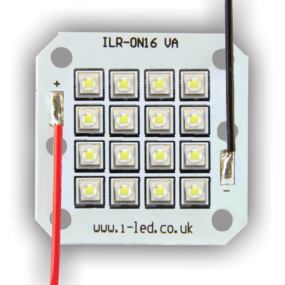 Intelligent LED Solutions43.2 → 51.2 V Hot White LED Screw Mount, OSLON Square ILR-OG16-HWWH-SC221-WIR200.
