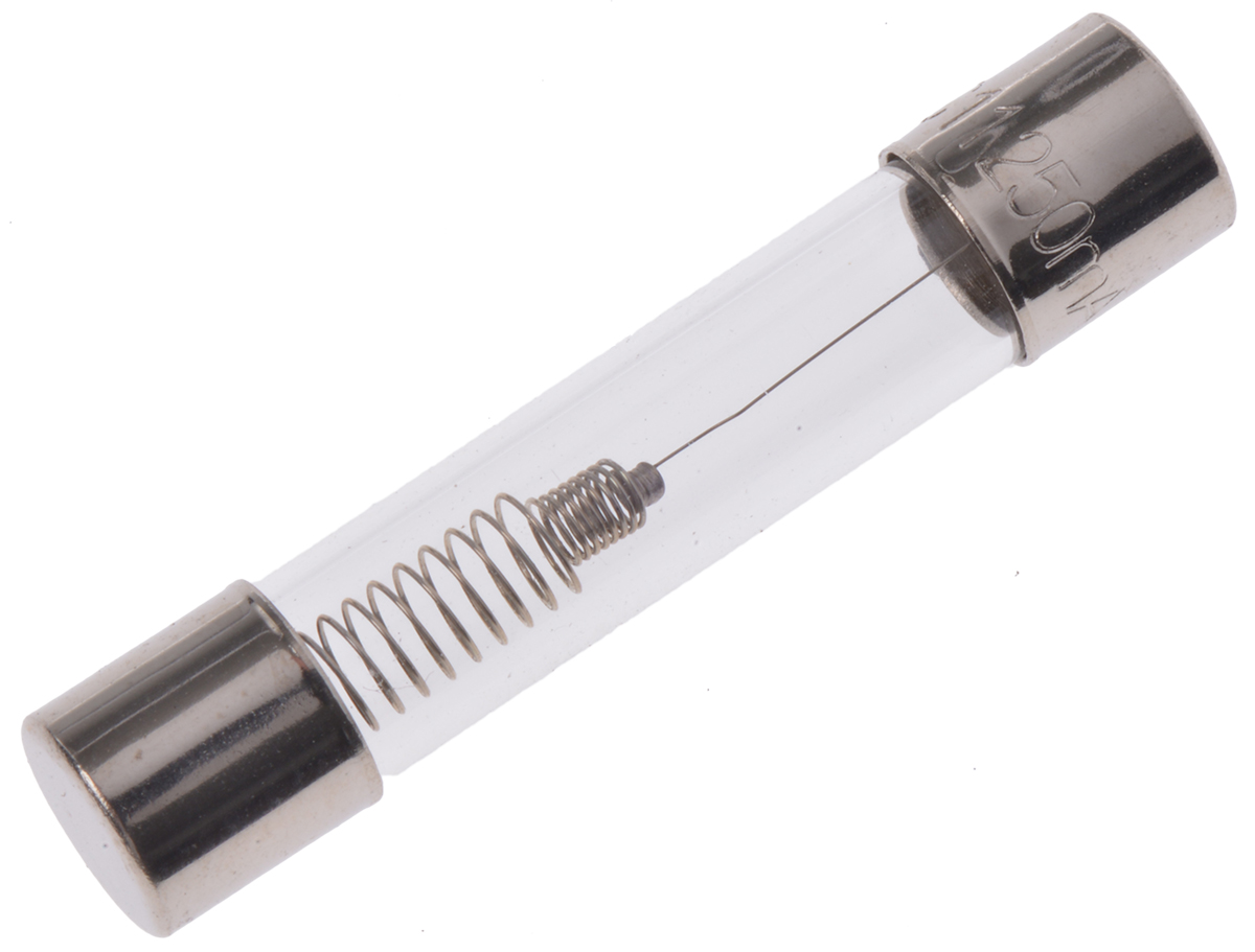 Eaton 250mA T Glass Cartridge Fuse, 6.3 x 32mm