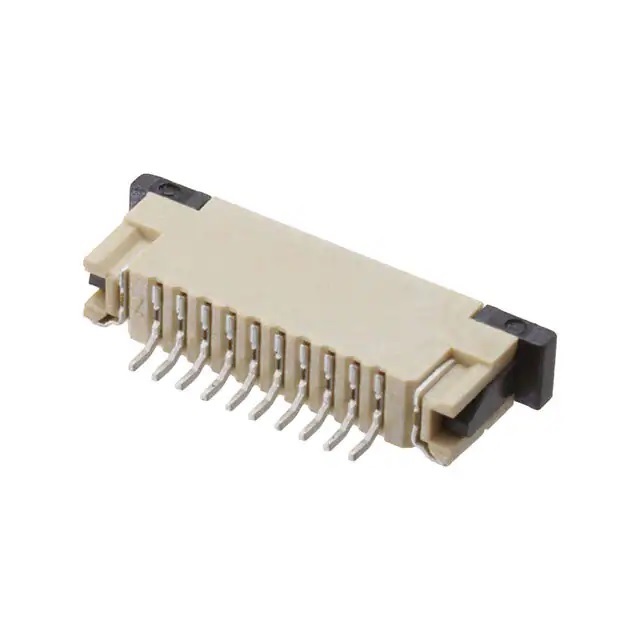 Samtec, ZF1, ZF1-10-02-T-WT-TR 1mm Pitch 10 Way Horizontal Male FPC Connector, Solder
