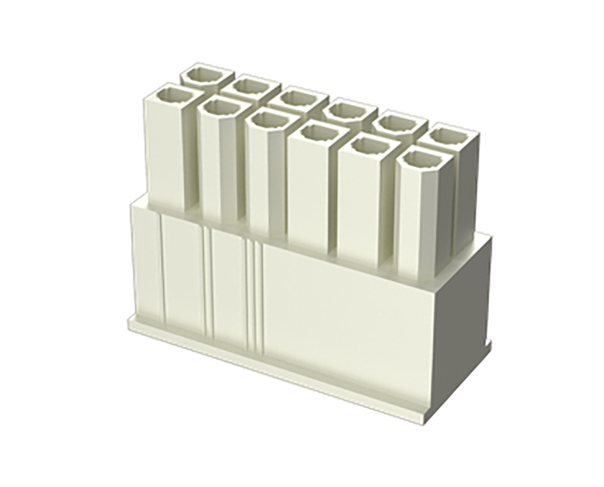 Amphenol Communications Solutions, Minitek Pwr Male Connector Housing, 4.2mm Pitch, 24 Way, 2 Row
