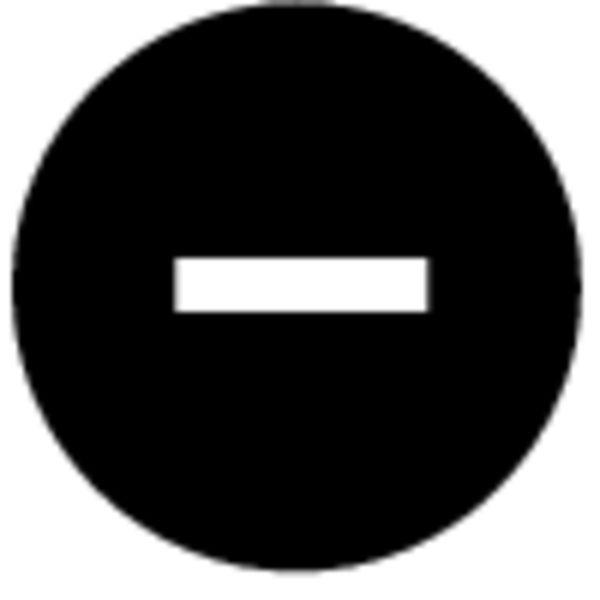 Eaton Button Plate for Use with M22-DG-X, M22(S)-D-X, M22(S)-DR-X, M30C-FD-X, M30C-FDR-X, Decrease