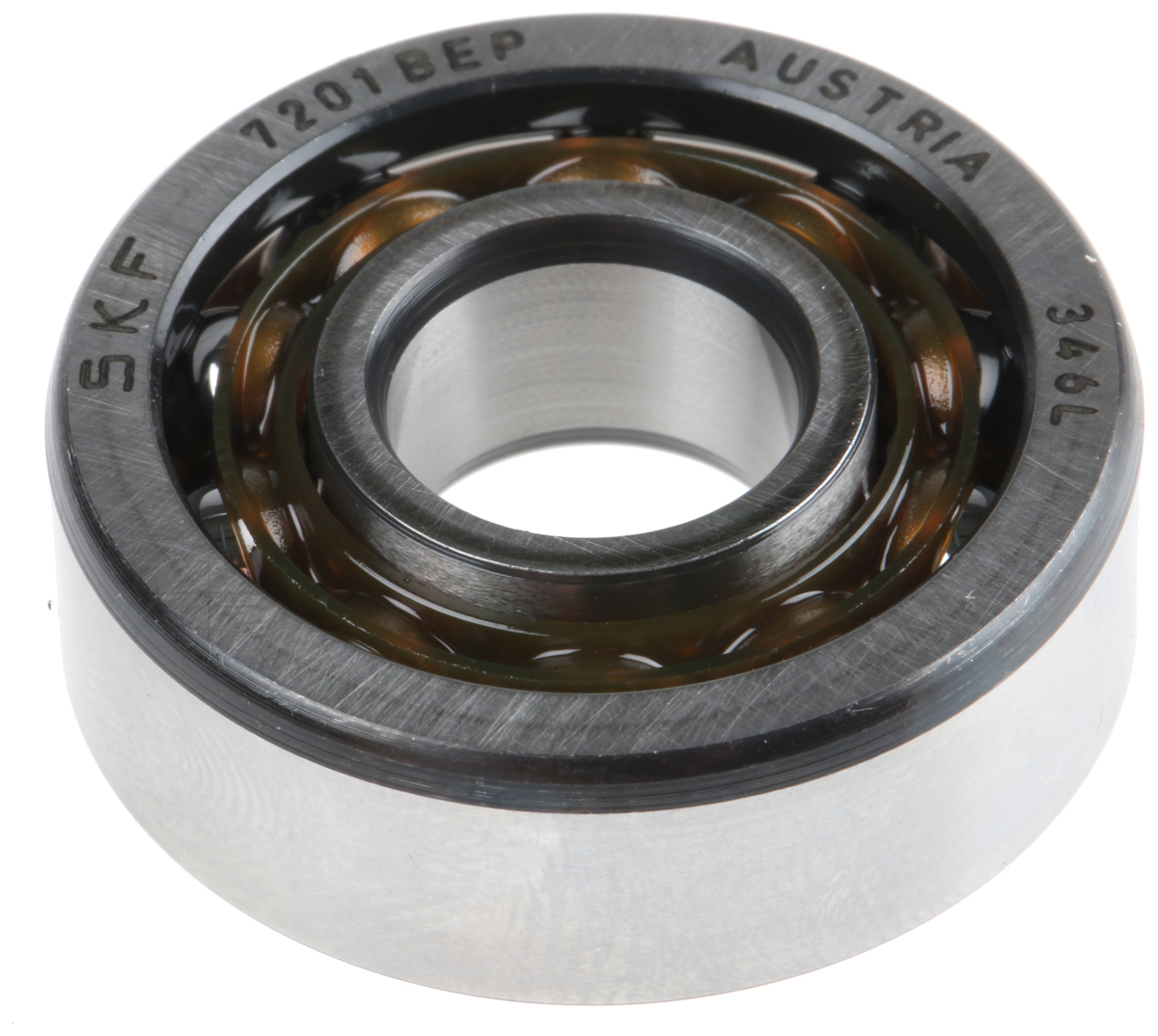 SKF 7201 BEP 1 Row Ball Bearing - 12 mm ID, 32 mm OD 10 mm Race Width