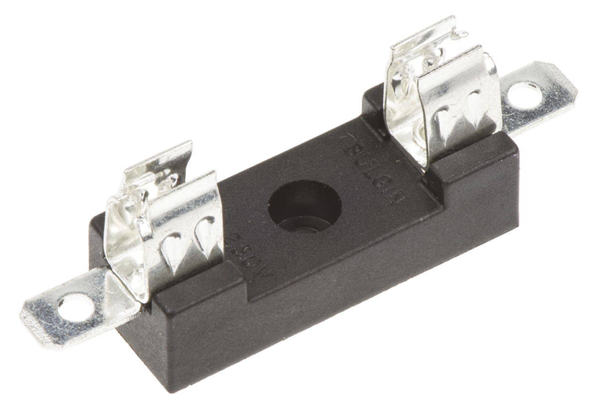 Bulgin 13A Base Mount Fuse Holder for 6.3 x 32mm Fuse, 250V ac