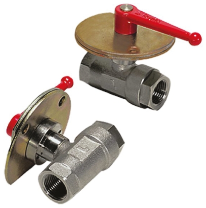 Legris Nickel Plated Brass 2 Way, Ball Valve, Threaded, BSPP 1/2in, 40bar Operating Pressure
