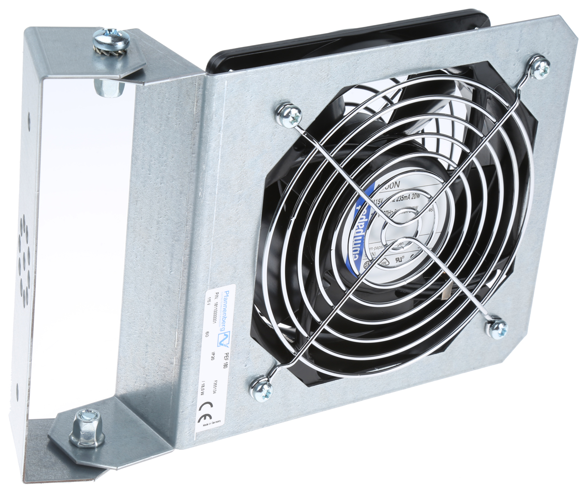 Pfannenberg Enclosure Fan, 115V ac, 180m³/h, 202 x 52mm