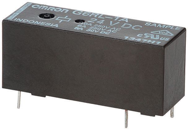 Omron PCB Mount Power Relay, 24V dc Coil, 10A Switching Current, SPST