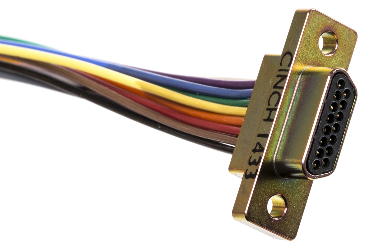 RS PRO 15 Way Panel Mount D-sub Connector Plug