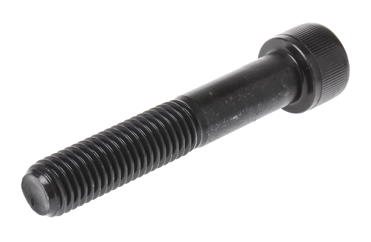 RS PRO Black, Self-Colour Steel Hex Socket Cap Screw, DIN 912, M12 x 70mm