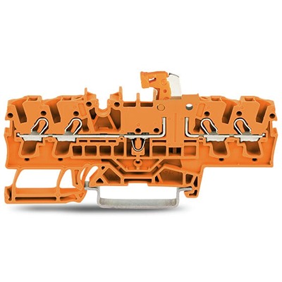 WAGO 2002-1872 TOPJOB S Series Orange, 2.5mm², 1-Level, Push In Termination, ATEX, CSA, IECEx