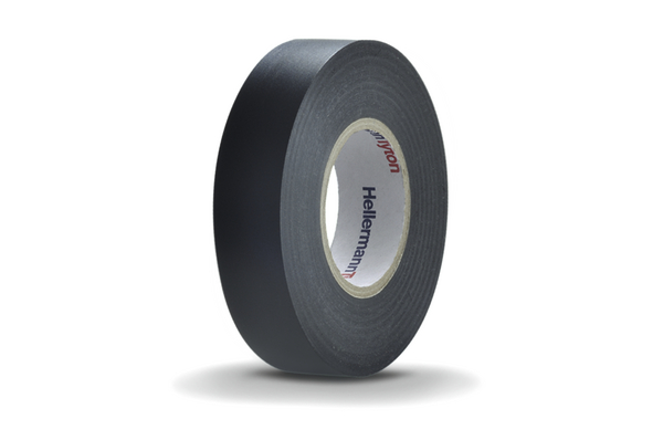 HellermannTyton HellermannTyton Black PVC Electrical Insulation Tape, 19mm x 20m