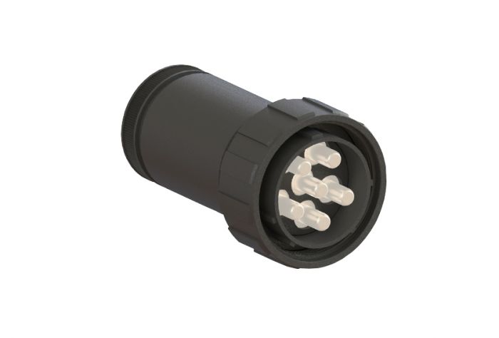 Bulgin Circular Connector, 6 Contacts, Cable, Standard Connector, Plug, Male, IP68, Buccaneer 9000 High Power Series