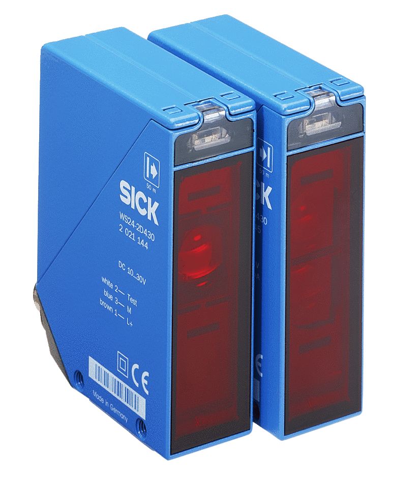 SICK Through Beam Photoelectric Sensor, Rectangular Sensor, 60 m Detection Range