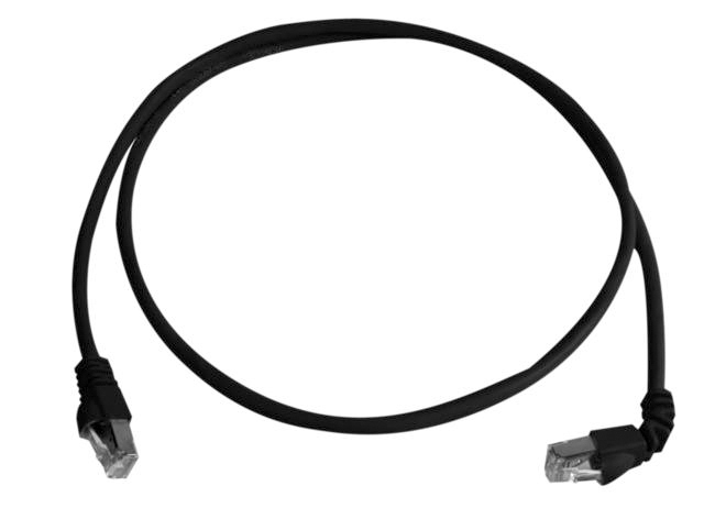 Telegartner, 2m Cat6a, Black RJ45 to Male RJ45 Male, S/FTP Shielded, Terminated LSZH Sheath