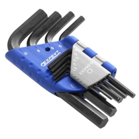 Expert by Facom 9 piece L Shape Metric Hex Key Set, 1.5 - 2 - 2.5 - 3 - 4 - 5 - 6 - 8 - 10mm