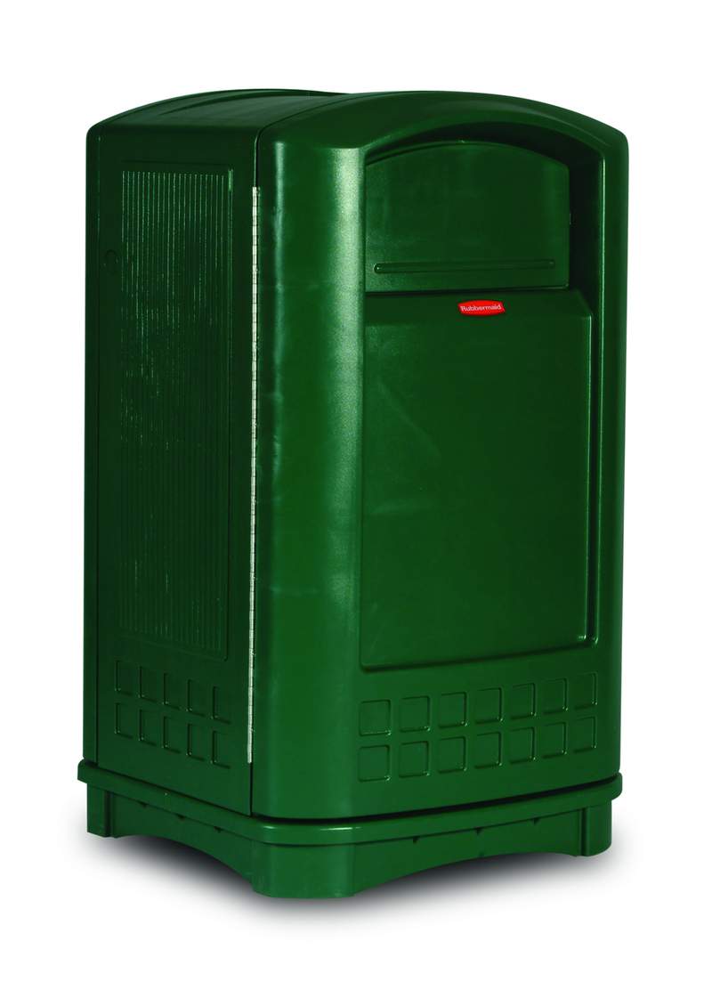 Rubbermaid Commercial Products Rubbermaid 50gal Green Swing Plastic Waste Bin