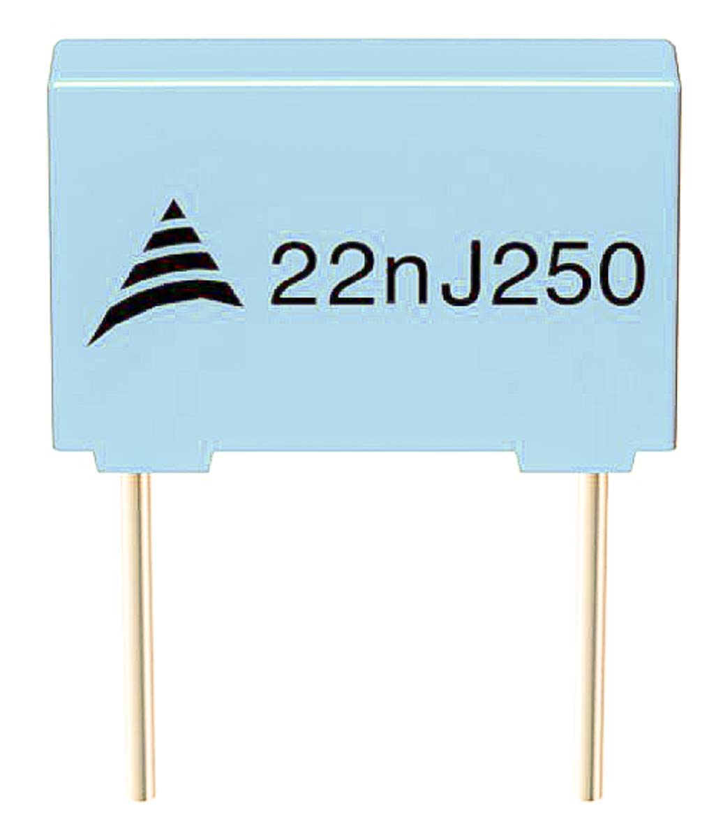 EPCOS B32520 Polyester Film Capacitor, 63 V ac, 100 V dc, ±10%, 1μF, Through Hole
