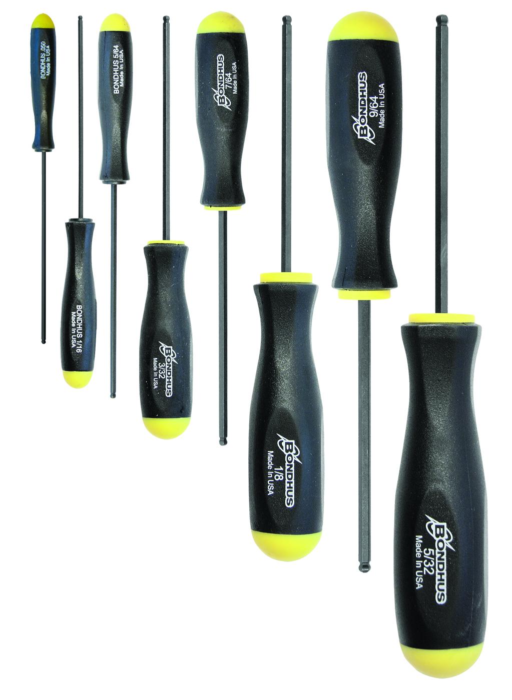 Bondhus Ball End Hexagon  Screwdriver, Imperial Tip