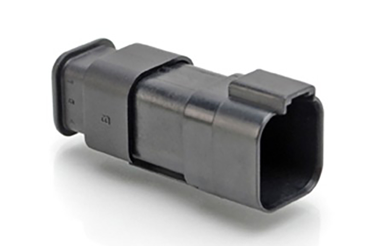 Amphenol Industrial, AT Automotive Connector Socket Black Cable Mount 6 Way, Crimp Termination AT04-6P-SR01BLK