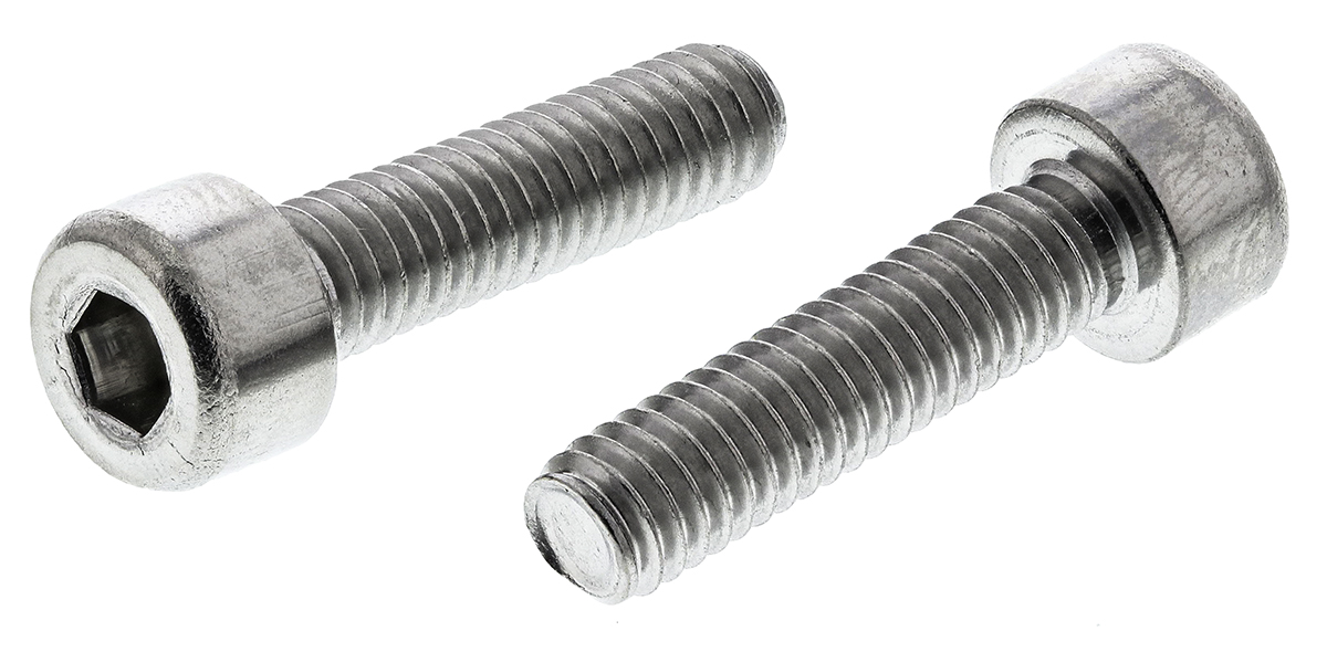 RS PRO Stainless Steel Hex Socket Cap Screw, DIN 912, M4 x 16mm