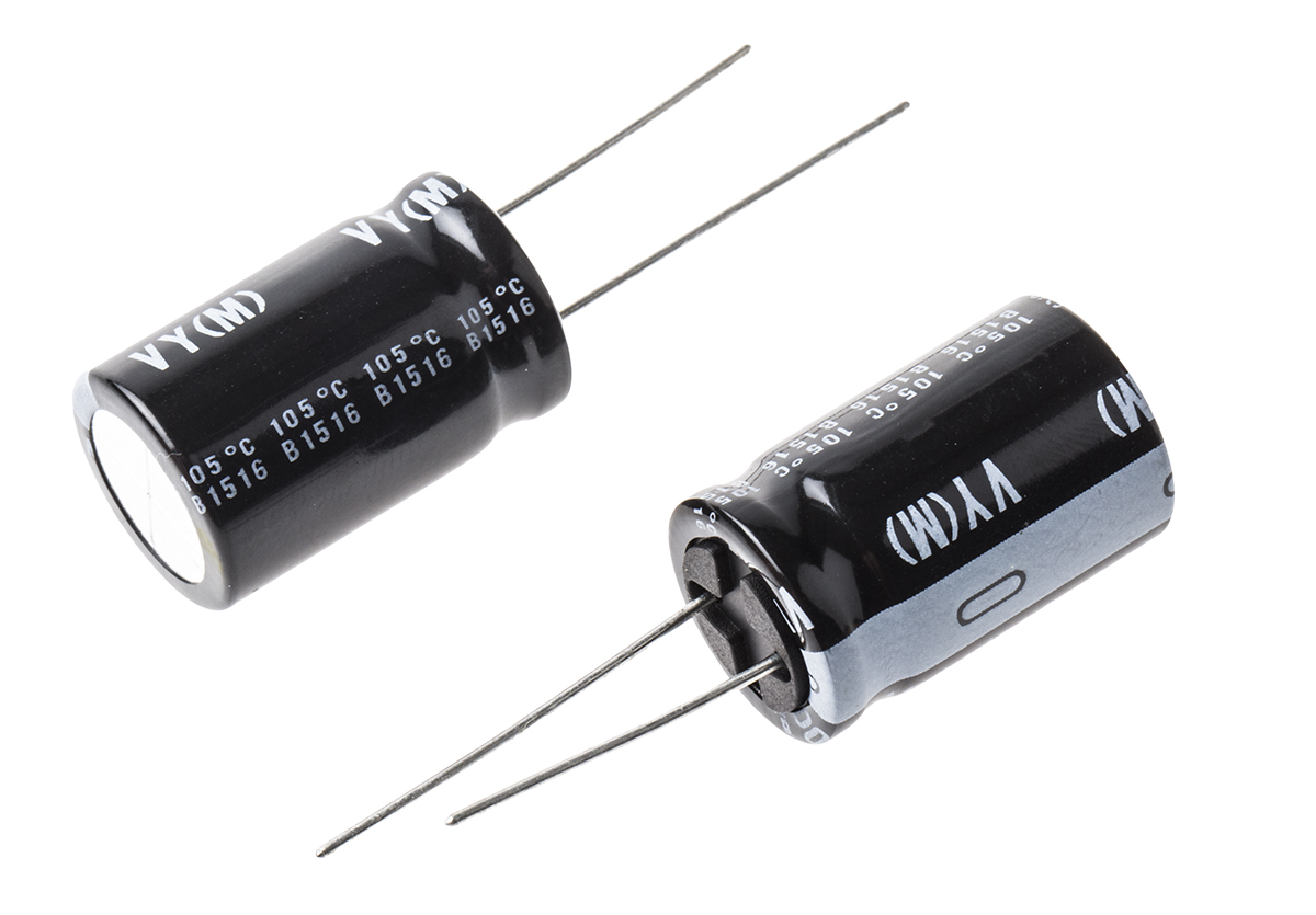 Nichicon 1000μF Aluminium Electrolytic Capacitor 63V dc, Radial, Through Hole - UVY1J102MHD
