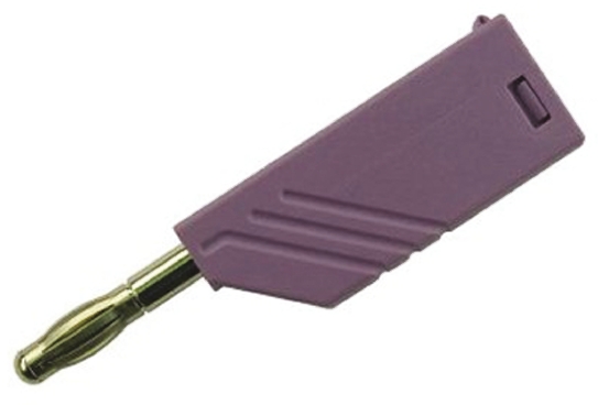 Hirschmann Test & Measurement Violet Male Banana Plug, 4 mm Connector, Screw Termination, 24A, 30 V ac, 60V dc, Nickel