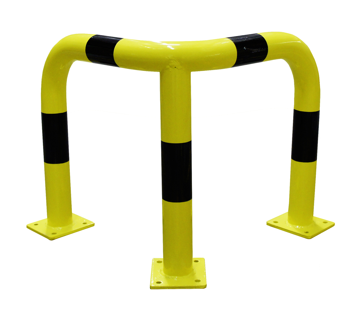 RS PRO Black & Yellow Steel Protection Barrier
