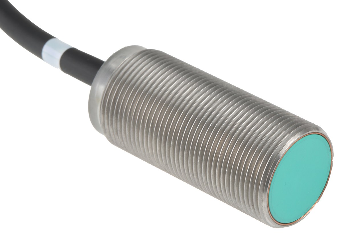 Pepperl + Fuchs Inductive Threaded Barrel Proximity Sensor, M18, 5 mm Detection, 2-Wire NC, 5 → 60 V dc