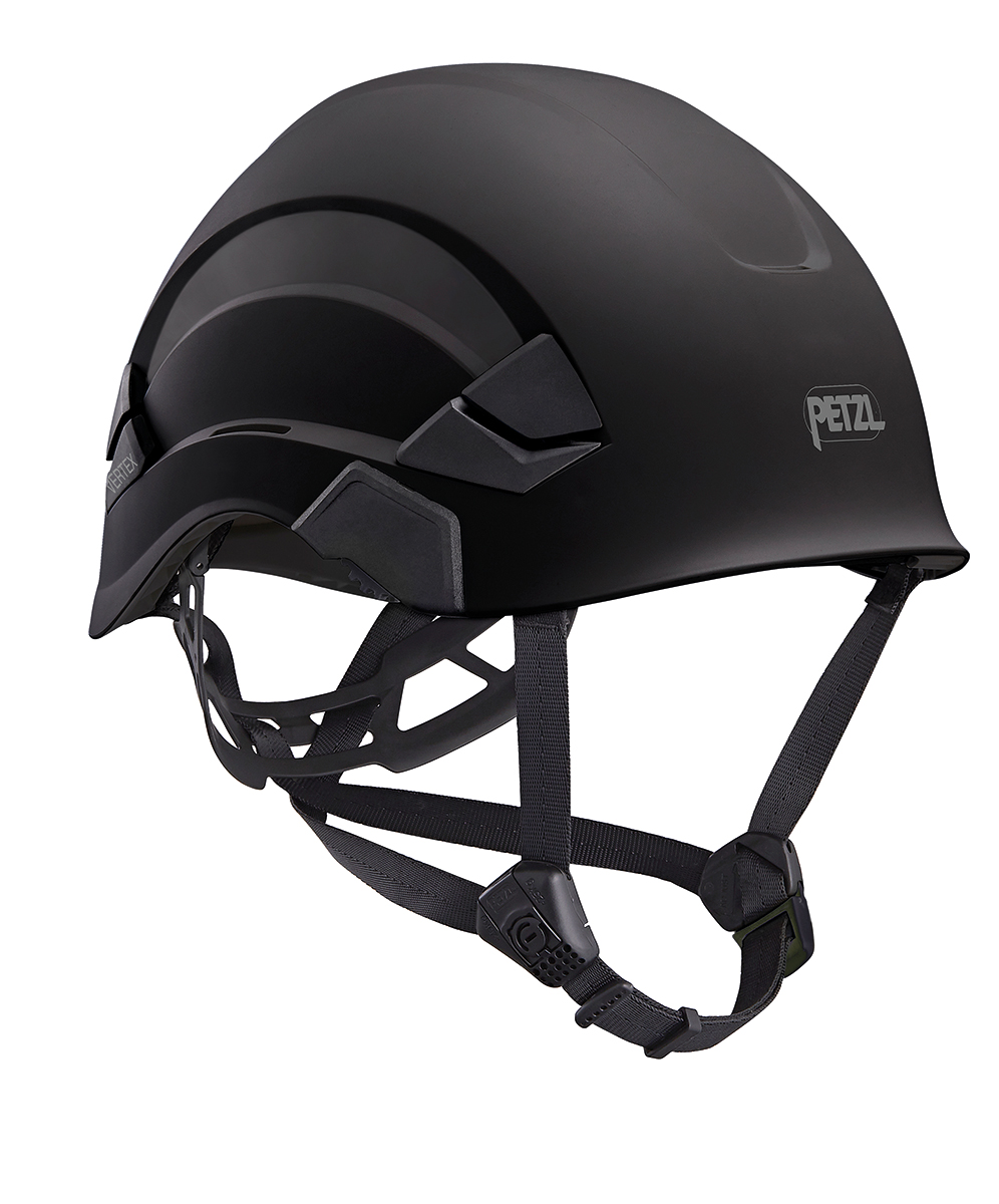 Petzl VERTEX Black Safety Helmet with Chin Strap, Adjustable