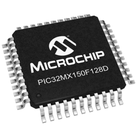 Microchip PIC32MX150F128D-I/PT, 32 bit PIC, PIC32MX Microcontroller, 40 MHz, 131kB FLASH, 44-Pin TQFP