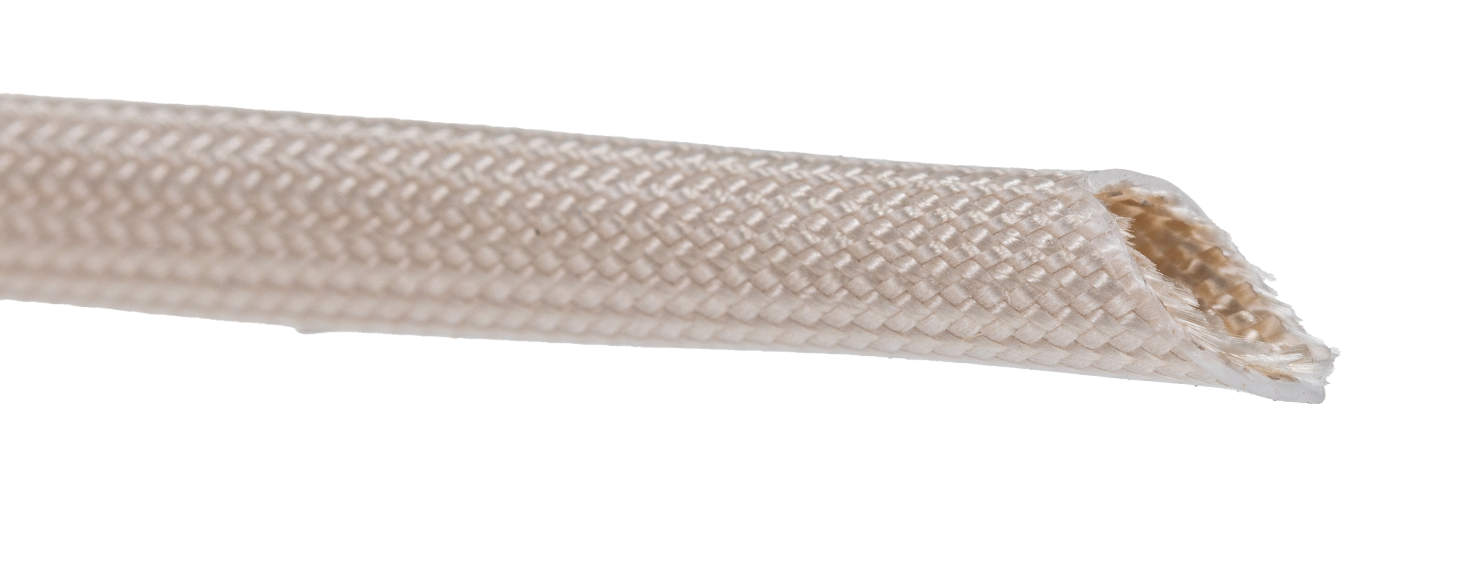 Alpha Wire Expandable Braided Fiberglass Silicone Rubber Natural Cable Sleeve, 4.98mm Diameter, 30m Length, FIT Wire