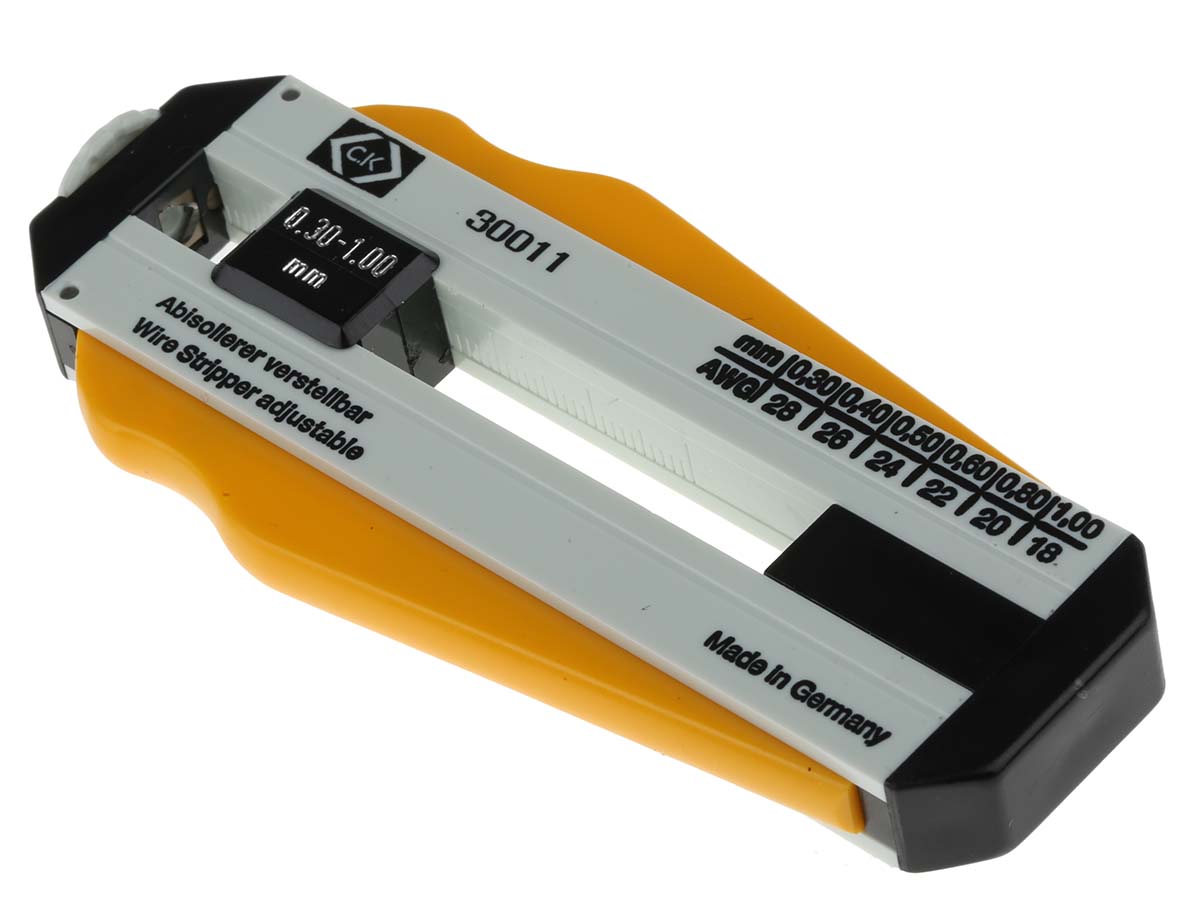 CK Wire Stripper, 0.3mm Min, 1.0mm Max, 98 mm Overall