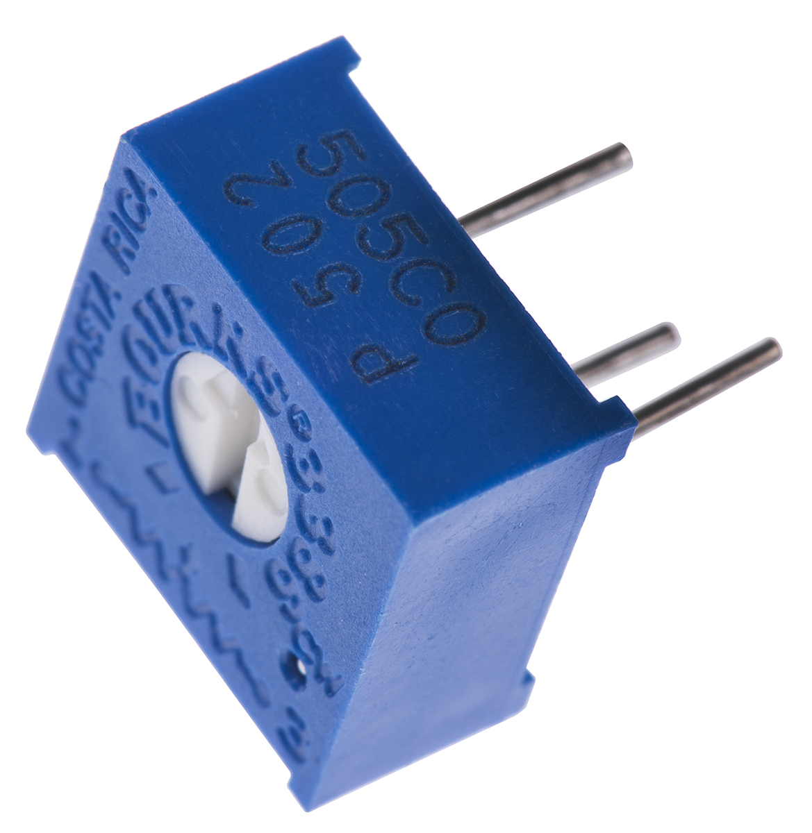 5kΩ, Through Hole Trimmer Potentiometer 0.5W Top Adjust Bourns, 3386