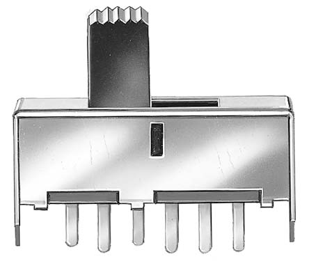 KNITTER-SWITCH Panel Mount Slide Switch DPST On-On-On 350 mA @ 30 V dc Slide