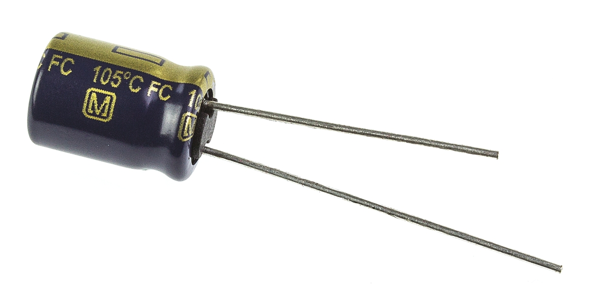 Panasonic 47μF Aluminium Electrolytic Aluminium Electrolytic Capacitor 63V dc, Radial, Through Hole - EEUFC1J470
