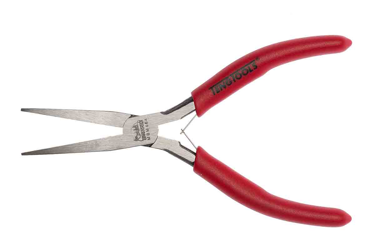 Teng Tools Flat Nose Pliers, 140mm Overall, Straight Tip, 15mm Jaw