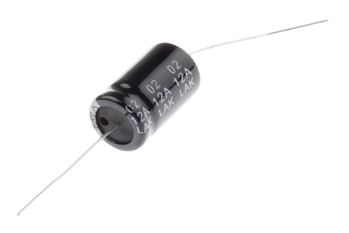 RS PRO 2200μF Aluminium Electrolytic Capacitor 10V dc, Axial, Through Hole