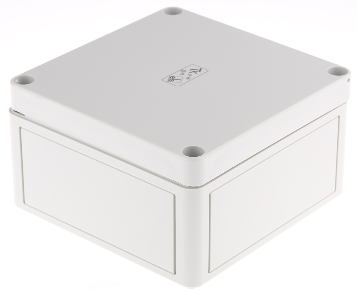 Spelsberg TK PS Series Grey Polystyrene Enclosure, IP66, Grey Lid, 130 x 130 x 75mm