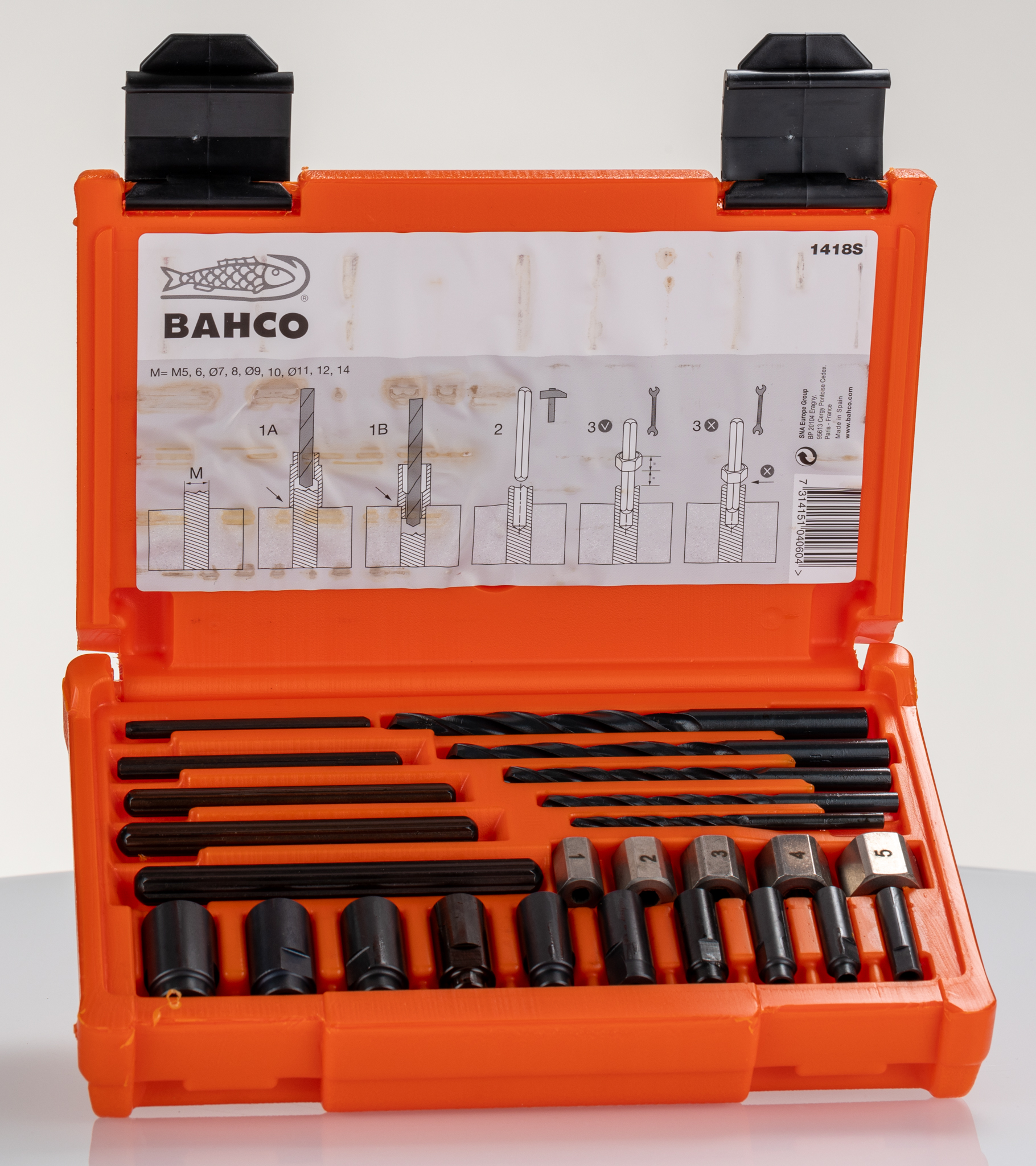 Bahco 25 piece Vanadium Screw Extractor Set