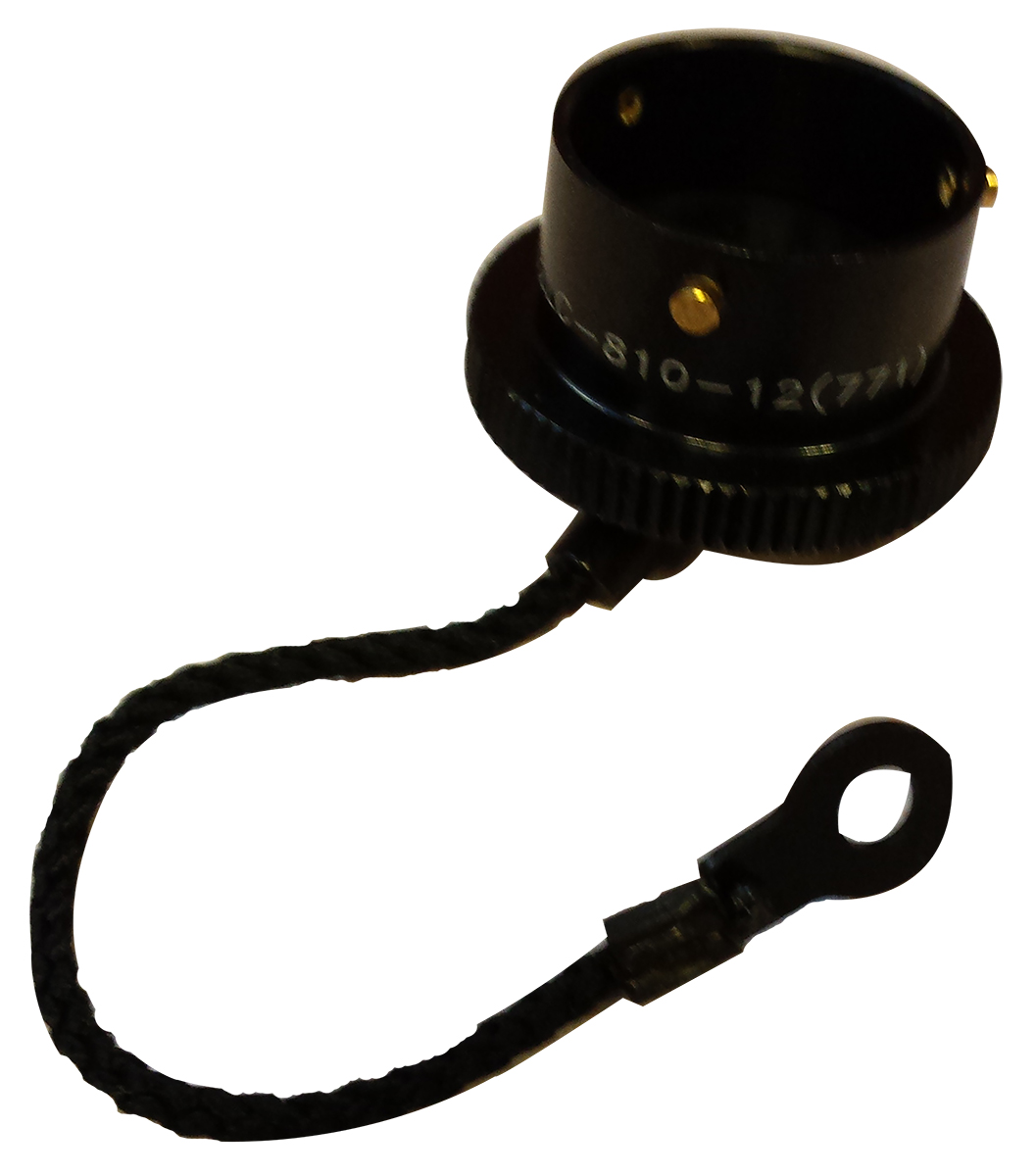 Amphenol Limited 62GB MIL-DTL-26482 Socket Dust Cap, Shell Size 14, with Zinc Cobalt Finish, Aluminium