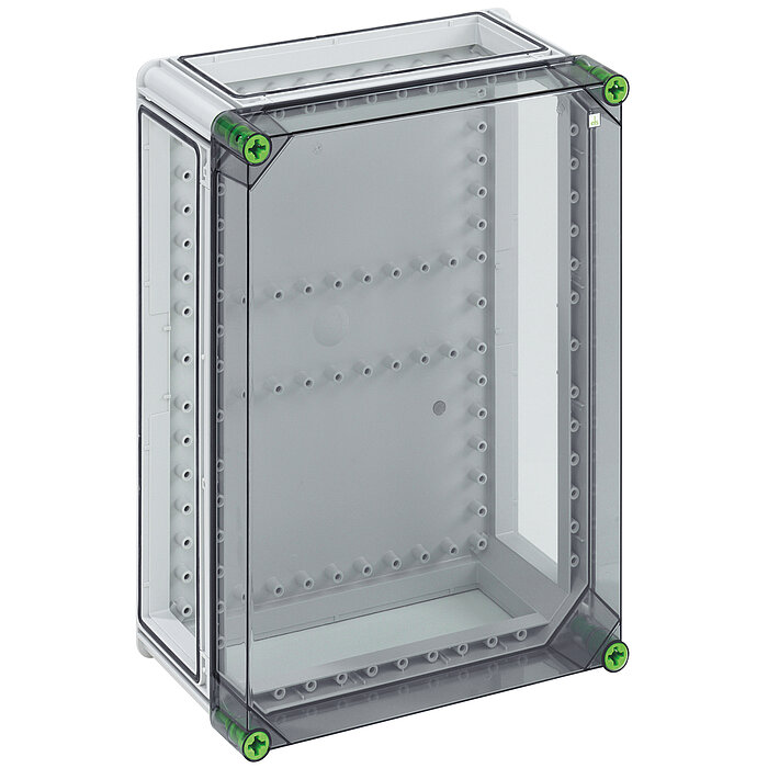 Spelsberg GTi Series Grey Polycarbonate Enclosure, IP65, IK08, Transparent Lid, 320 x 440 x 179mm