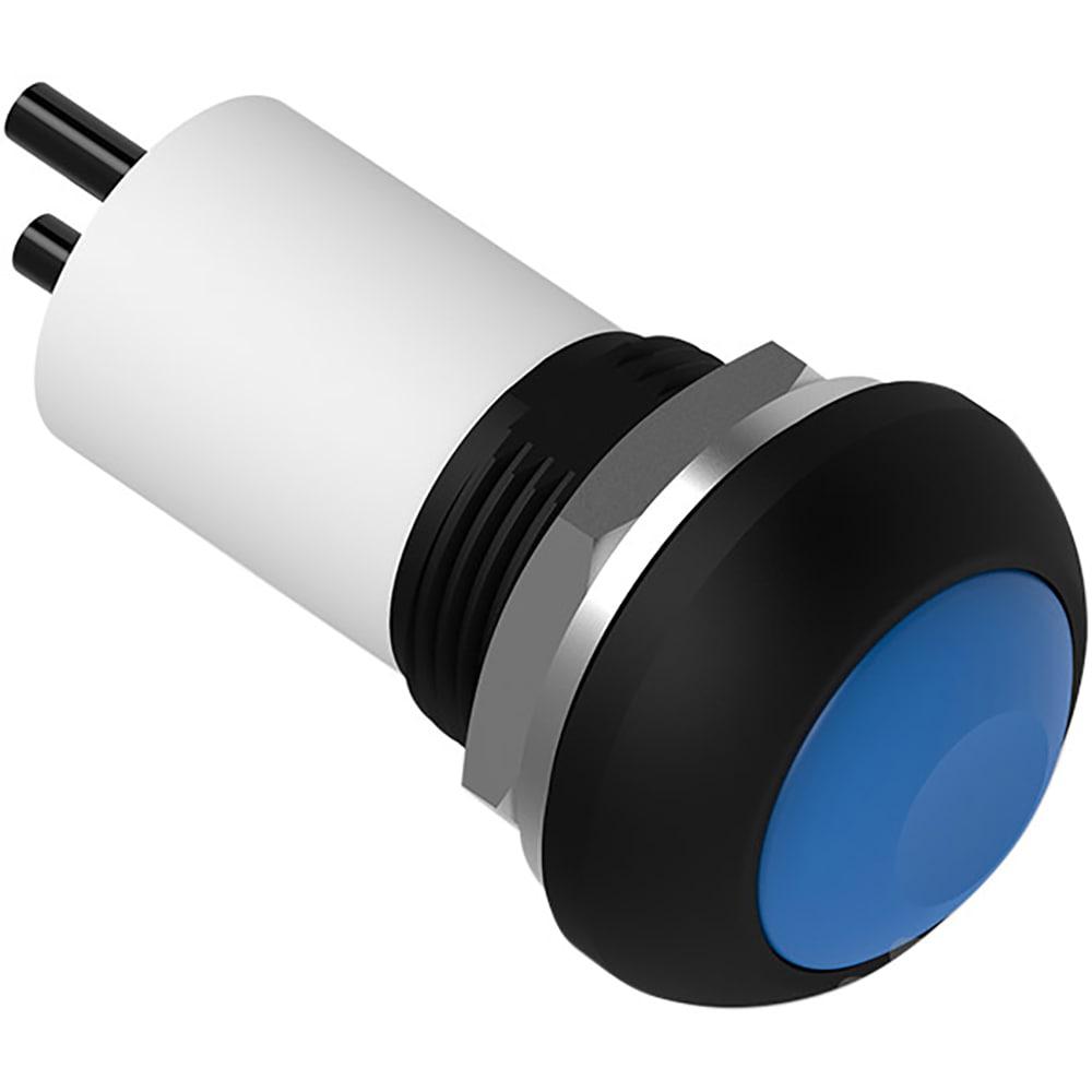 TE Connectivity PB6 Series Illuminated Push Button Switch, (On)-Off, Panel Mount, SPST - NO, Green LED, 50 V dc, 125V