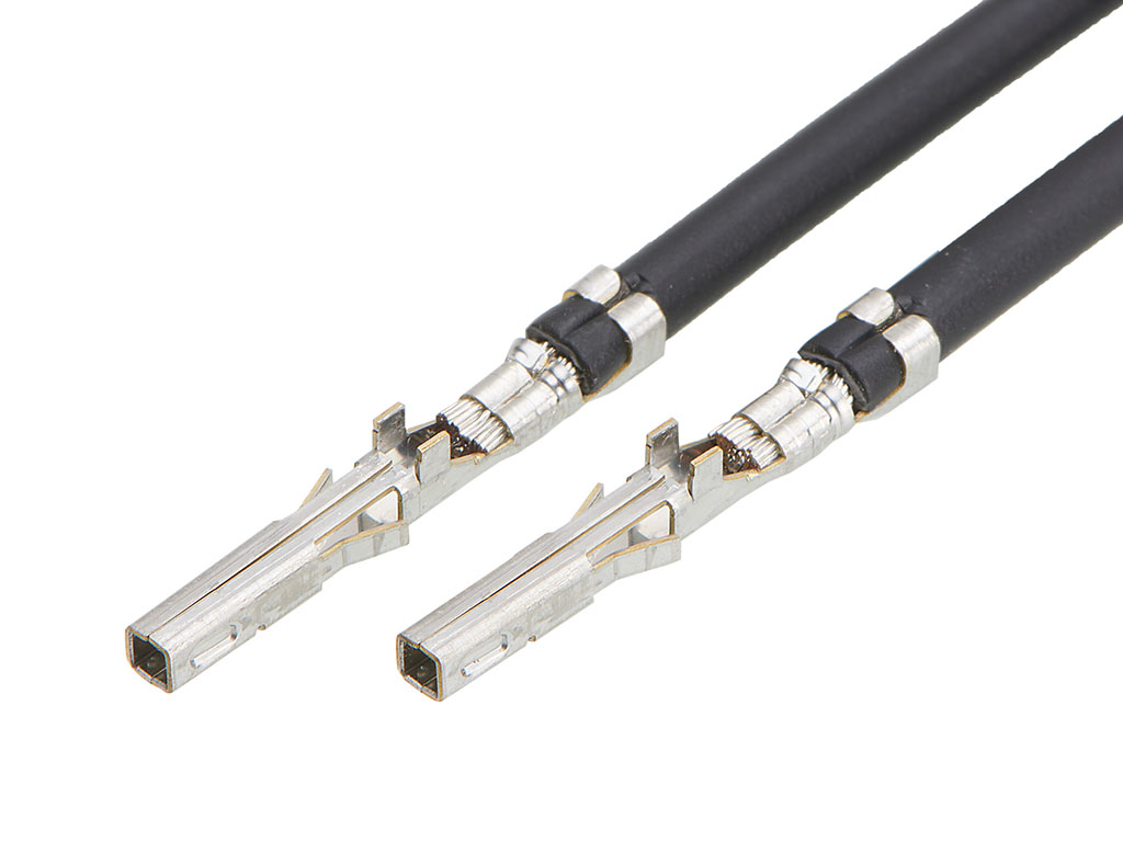 Molex Female Mini-Fit to Female Mini-Fit Pre-Crimped Lead, 150mm, 16AWG, Black