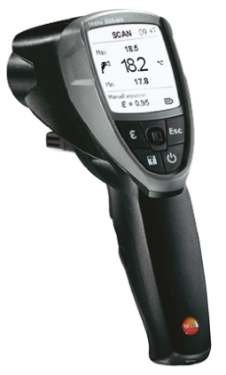 Testo 835-H1 Infrared Thermometer, -30°C Min, +600°C Max, ±1 °C, ±1.5 °C, ±2.5 °C Accuracy, °C Measurements