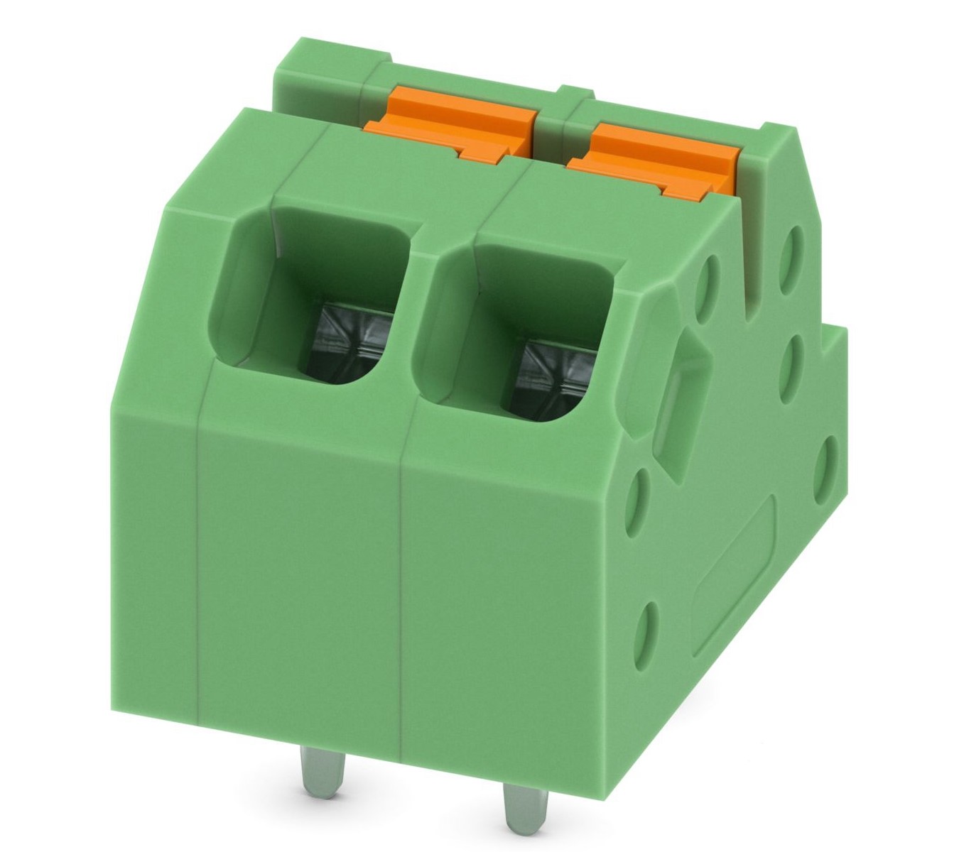 Phoenix Contact SPTAF 1/ 2-3.5-IL Series PCB Terminal Block, 2-Contact, 3.5mm Pitch, Through Hole Mount, 1-Row, Screw